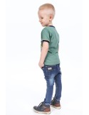 Tricou verde baieti cu imprimeu NDZ4479 - Magazin online - Boutique